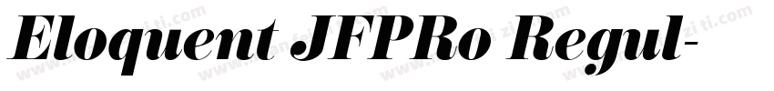 Eloquent JFPRo Regul字体转换